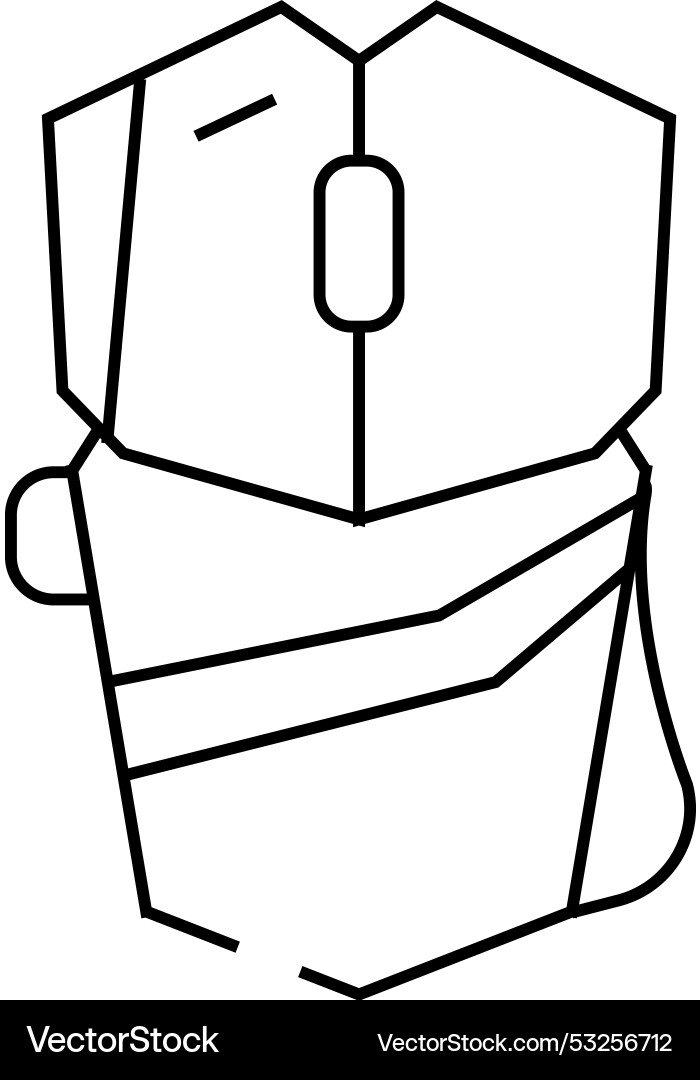 Mouse computer device line icon Mouse computer device line icon vector image