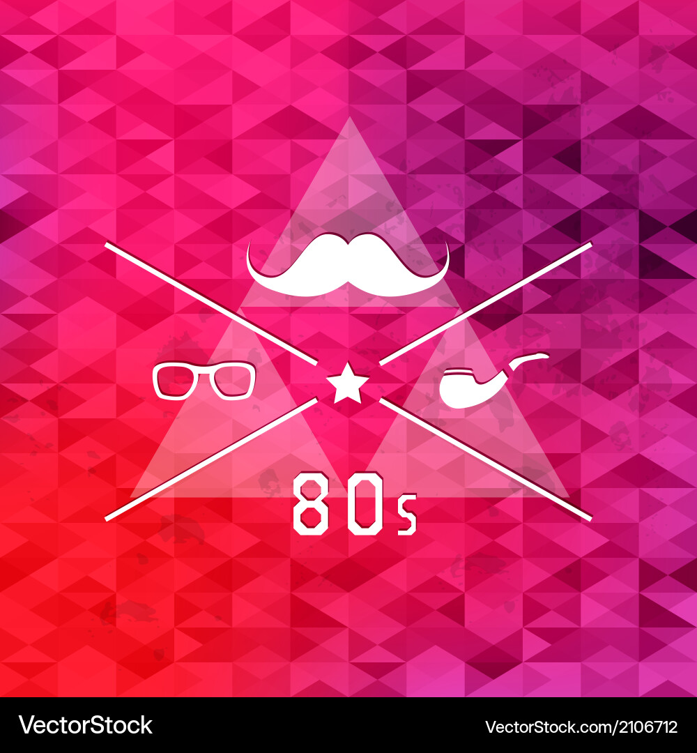 Retro Triangle Background vector image