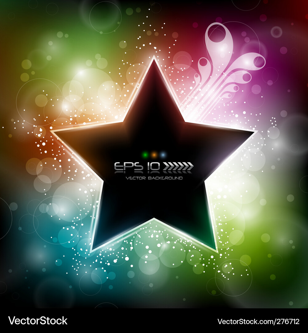Sparkling Star Background Vector Image