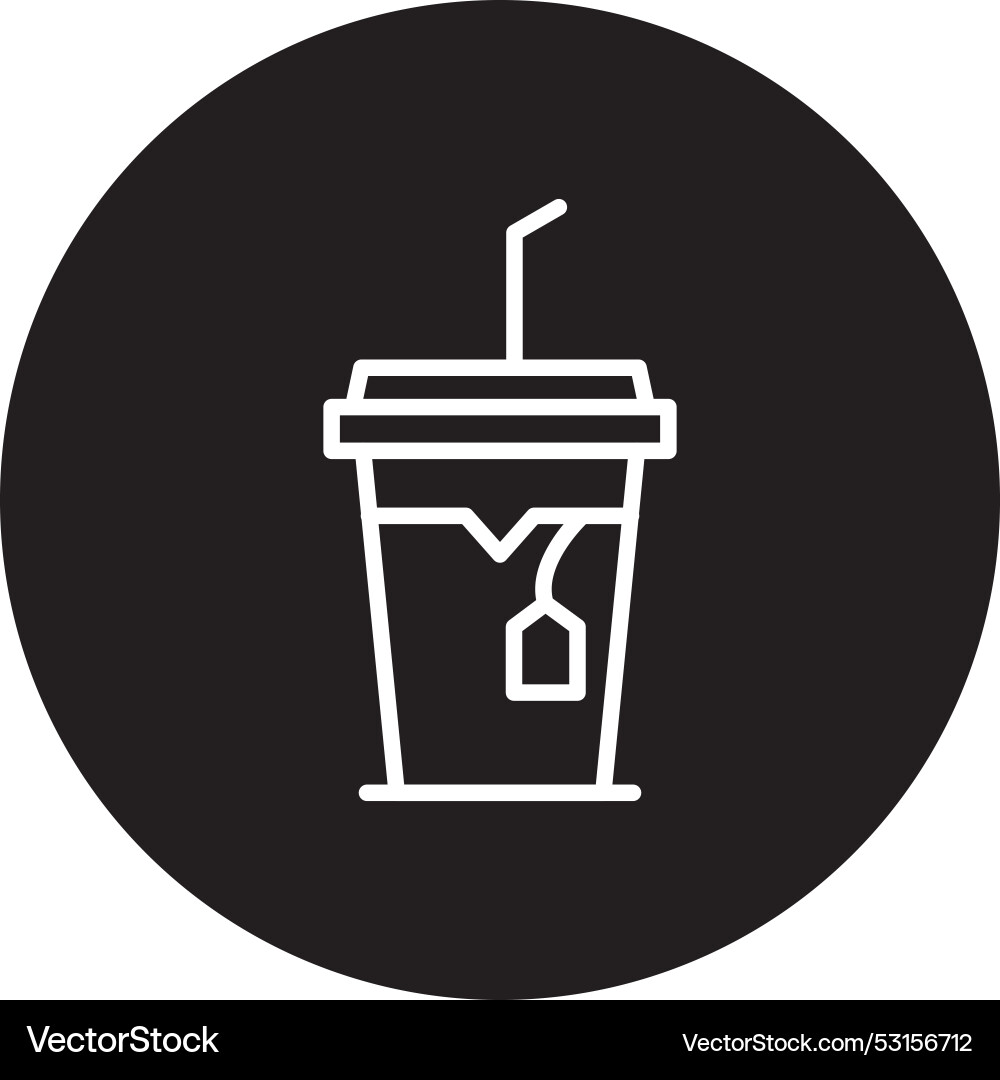 Teamwork line inverted icon vector image