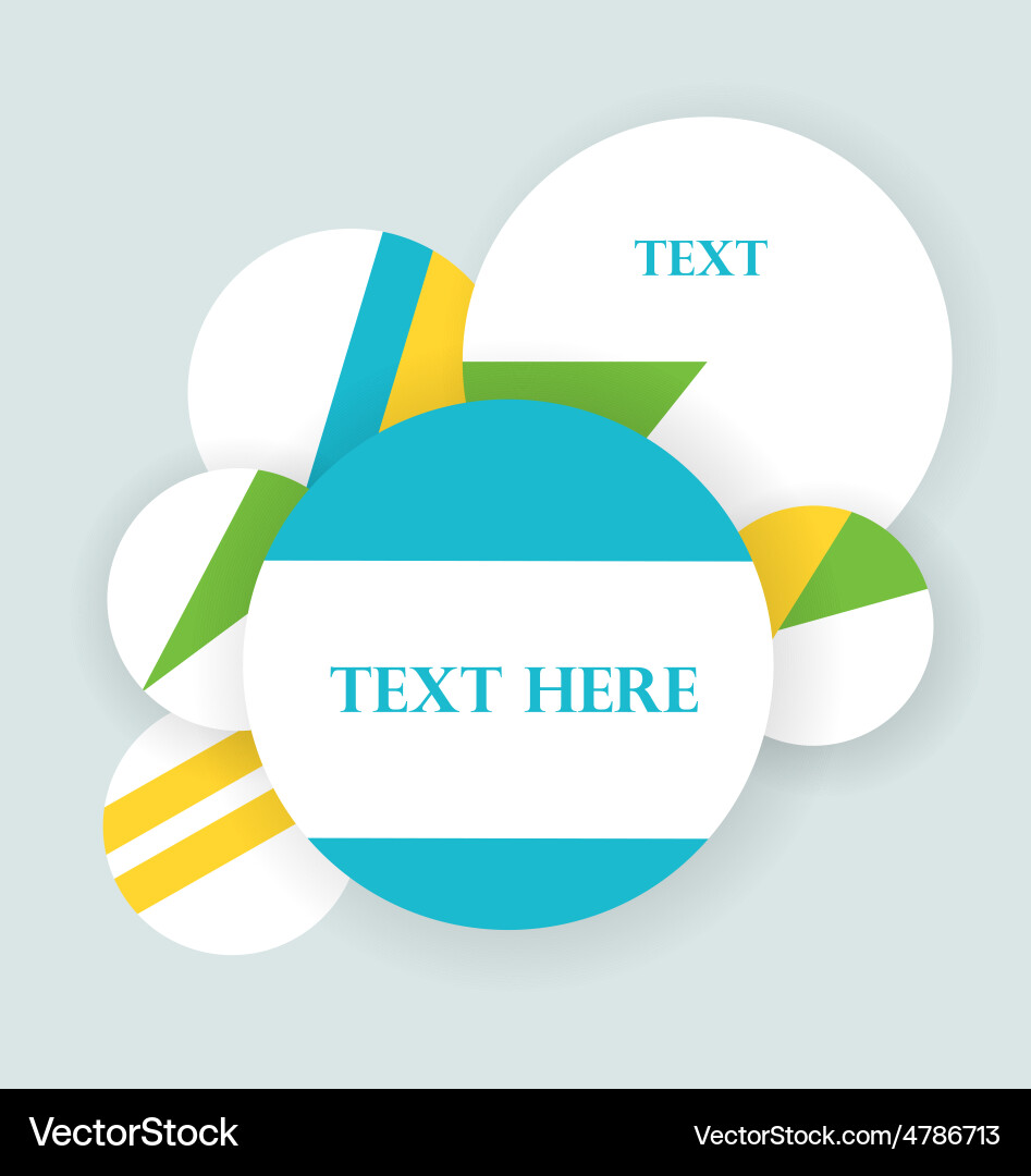 Background with circles vector image