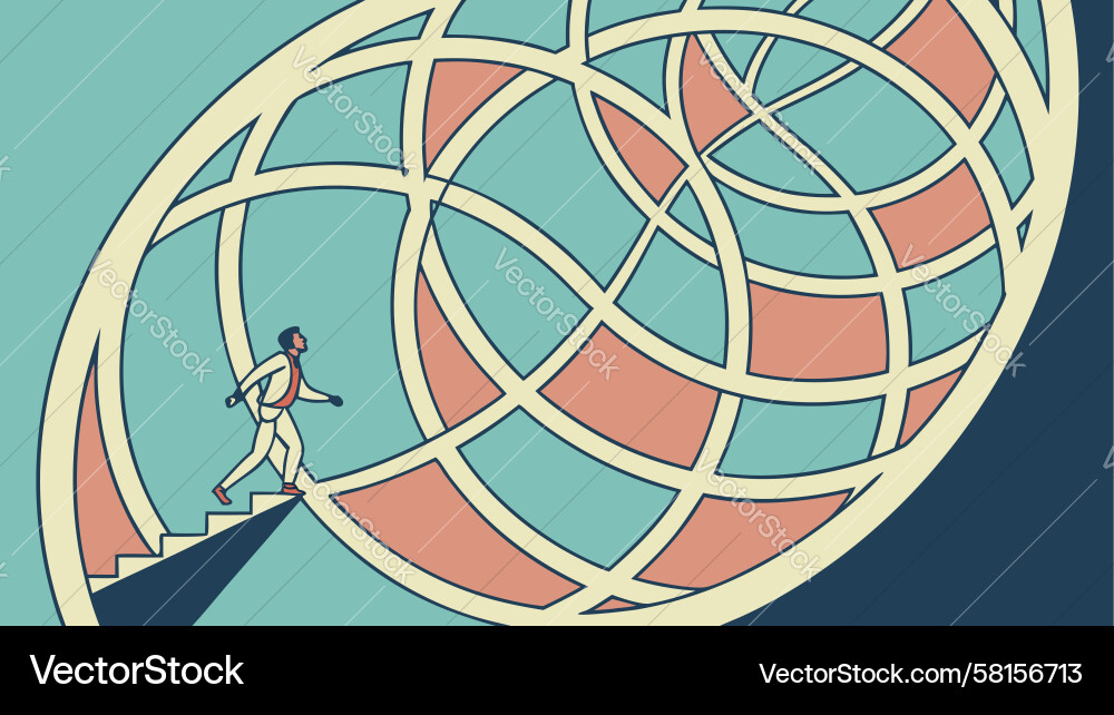 Dynamic Globe Connection Vector Image