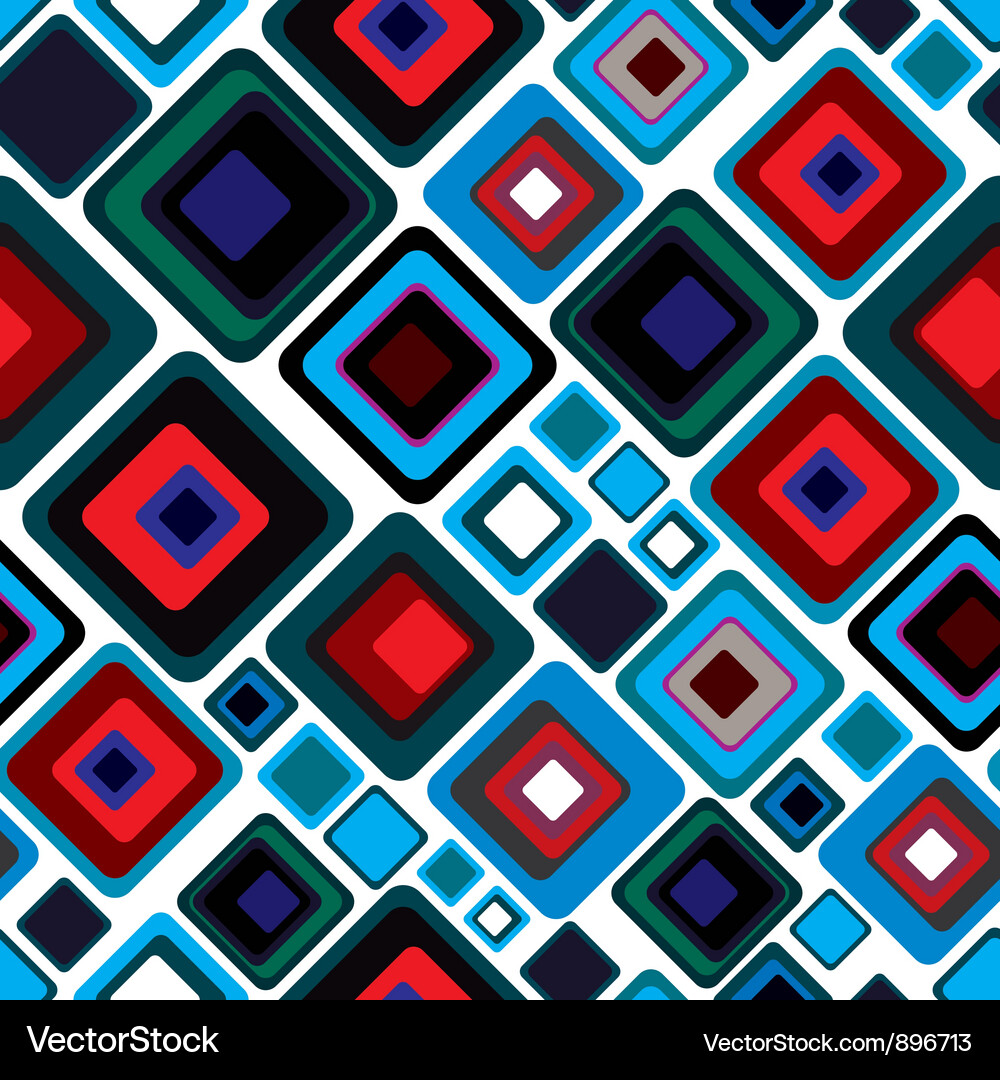 Retro style seamless pattern Vector Image