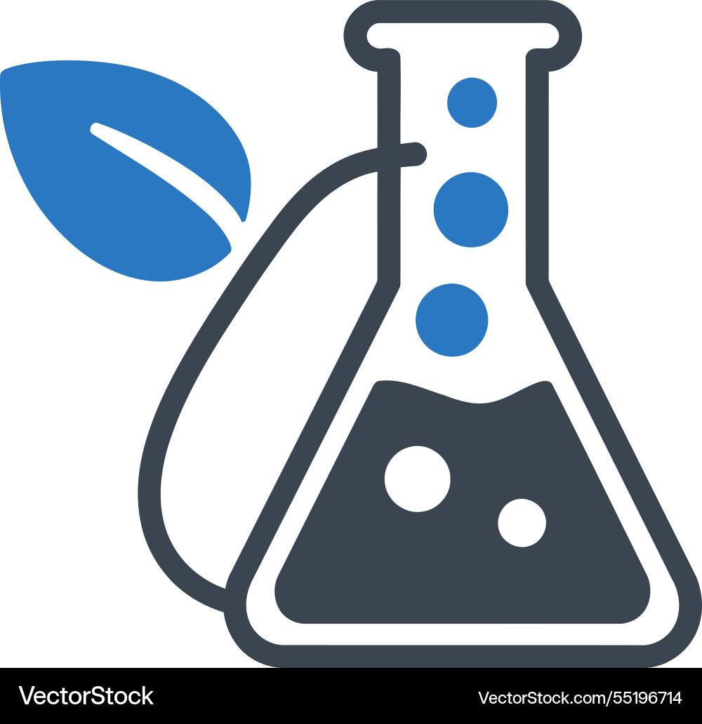 Eco chemistry icon Vector Image