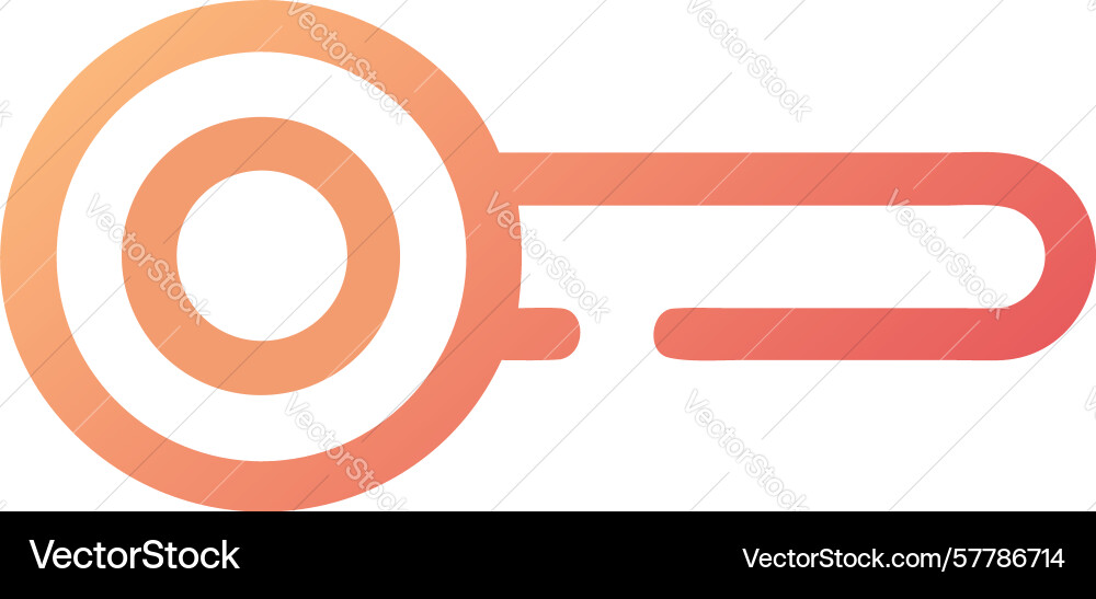 Gradient search input stylish ui with warm color vector image