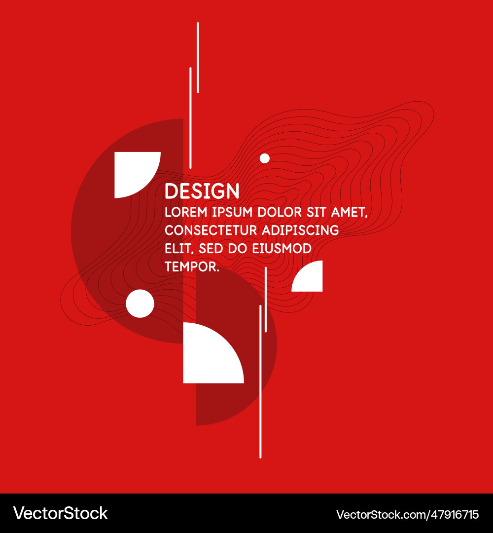 Abstract background with simple elements an image vector image
