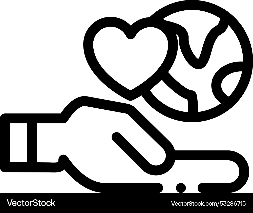 Environment icon thin linear style design Environment icon thin linear style design Vector Image