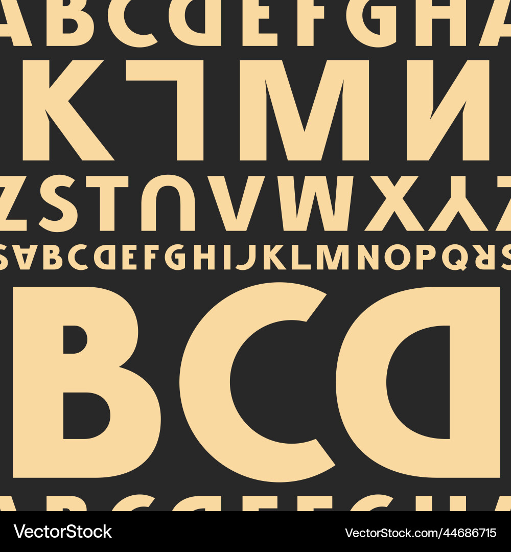 Letters seamless pattern in typographic style Letters seamless pattern in typographic style vector image