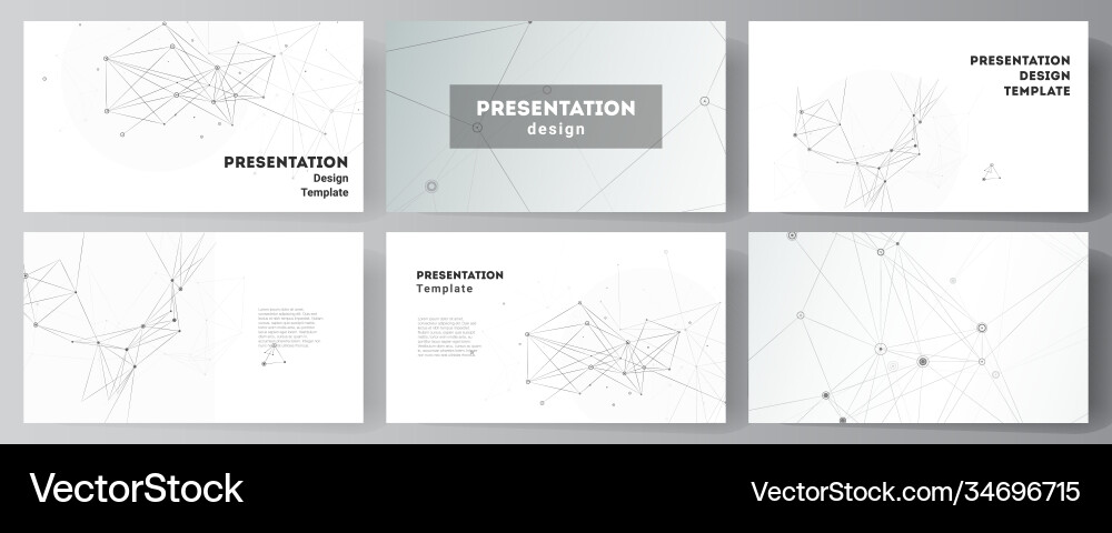Presentation Slides Layout vector image