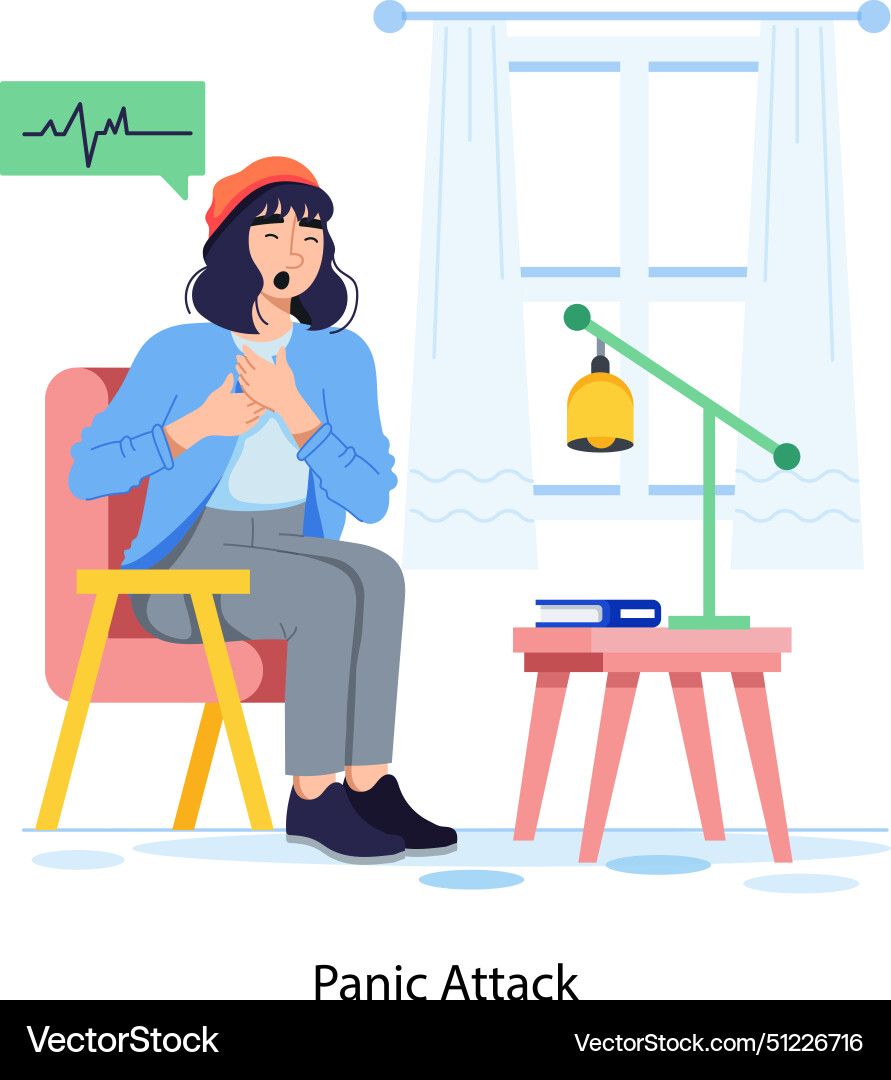 Panic Attack Royalty Free Vector Image Vectorstock