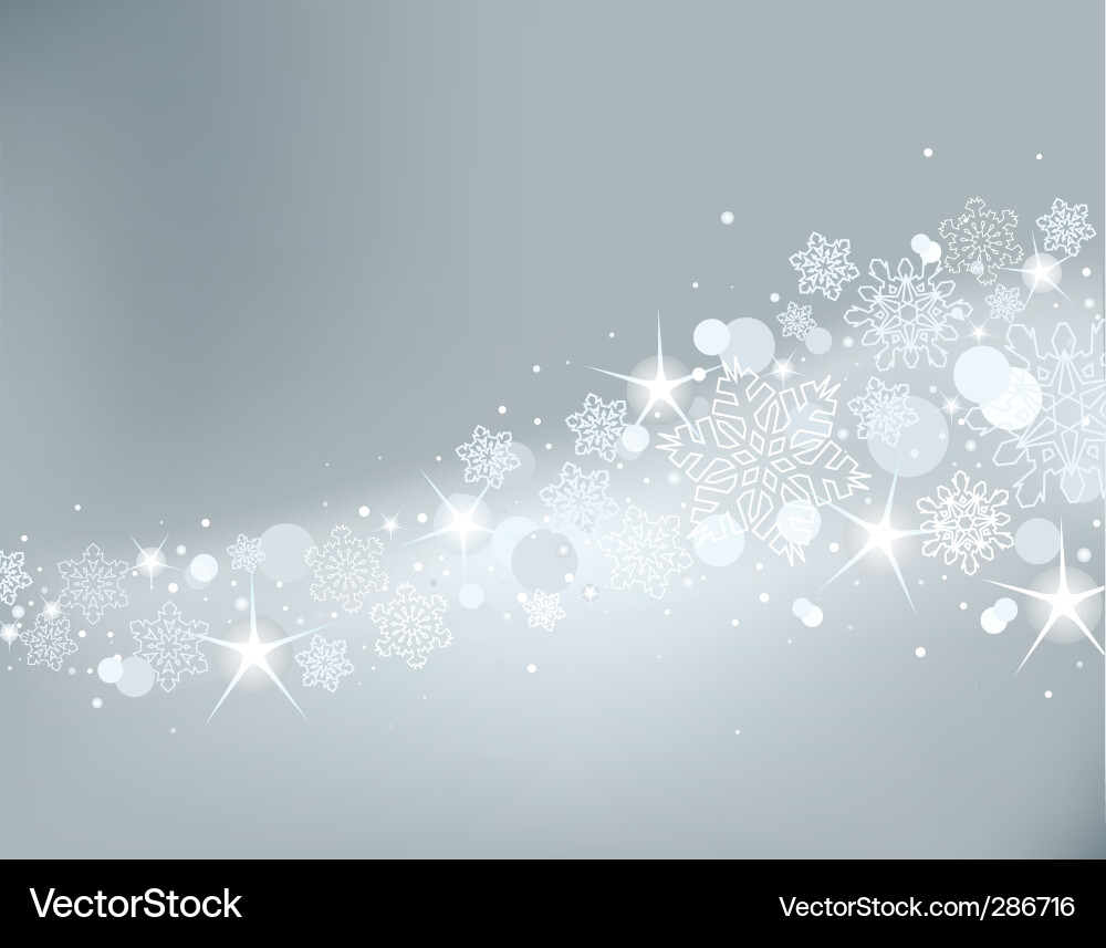 Snowy Christmas Background Vector Image