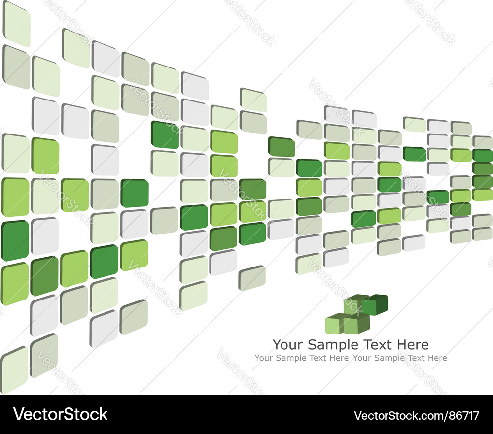 3D Checkerboard Pattern Background vector image