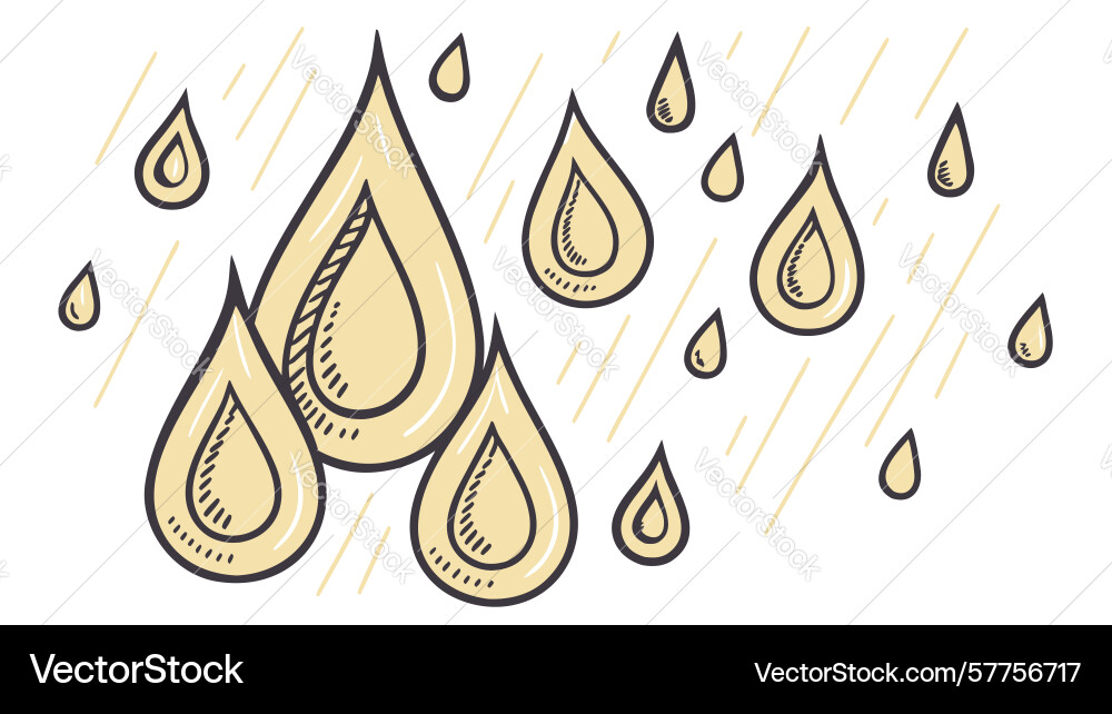 Abstract raindrops pattern art design generative vector image