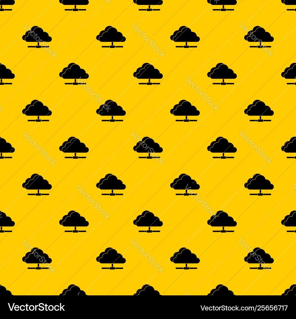 Cloud computing connection pattern Cloud computing connection pattern vector image