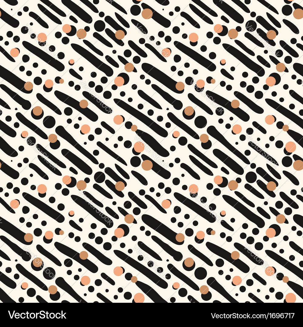 Diagonal Brushstroke Pattern with Dots Vector Image