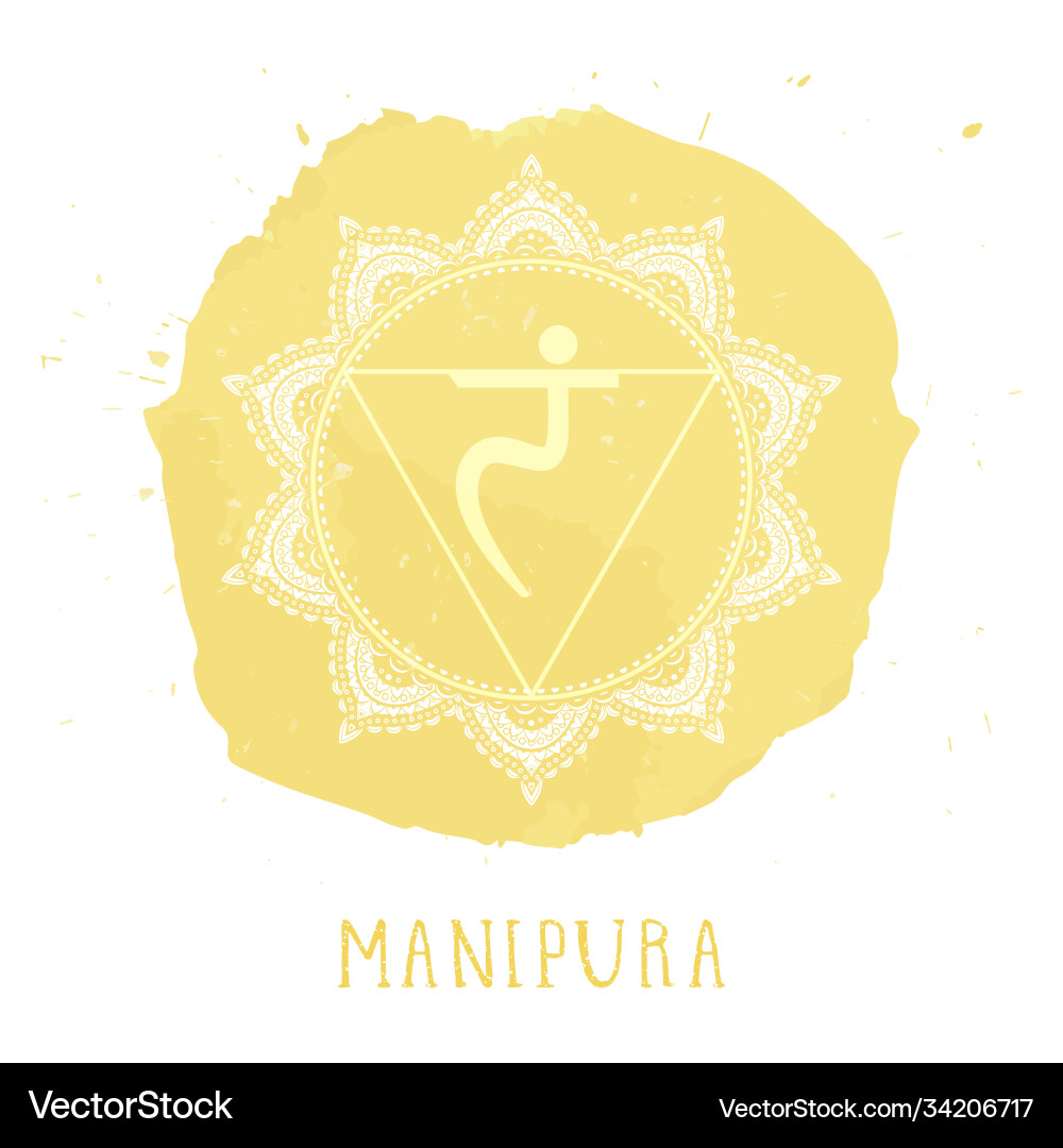 Solar plexus chakra vector image