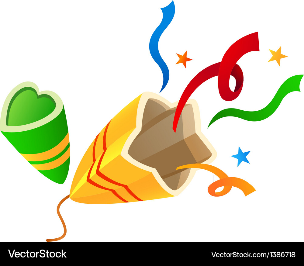 A view of firecracker Vector Image
