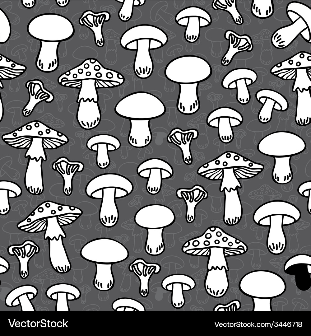 Mushroom pattern design Vector Image