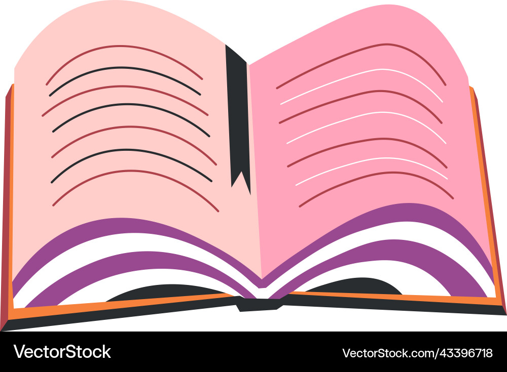 Open Book Bildung und Studium Publikation Open Book Bildung und Studium Publikation vektorbild