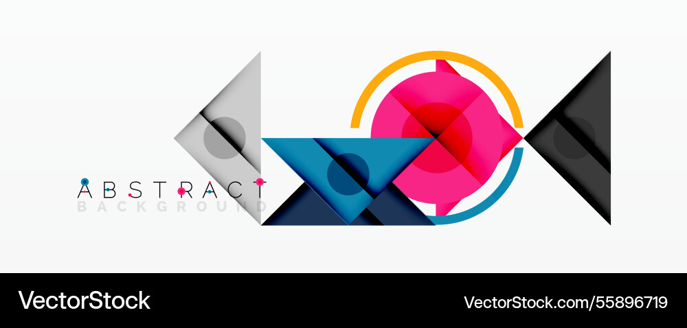 Geometric abstract design with layered triangles Geometric abstract design with layered triangles vector image