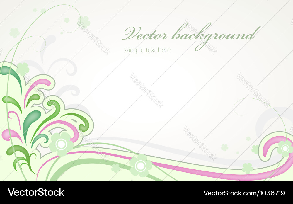 Light Floral Background vector image