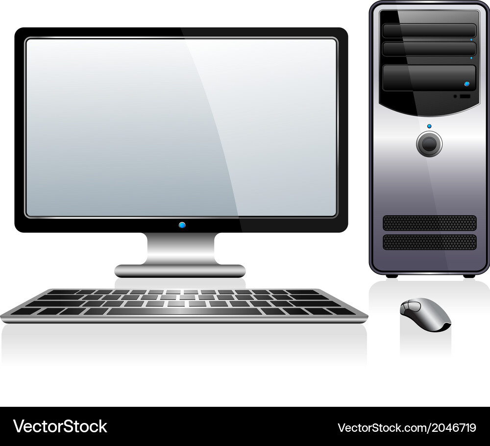 Modern Computer Display Vector Image