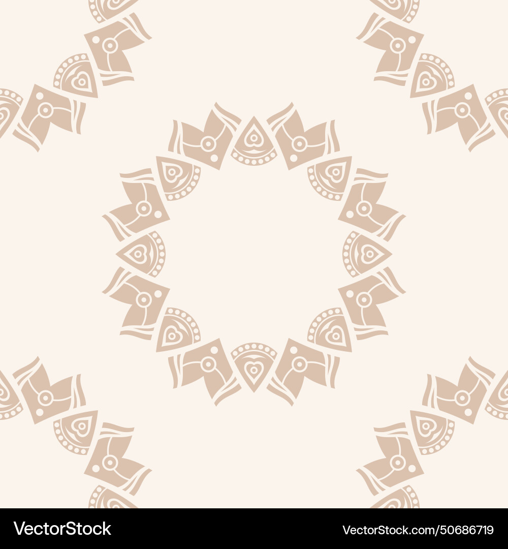 Seamless color pattern with mandala or symmetric Seamless color pattern with mandala or symmetric vector image