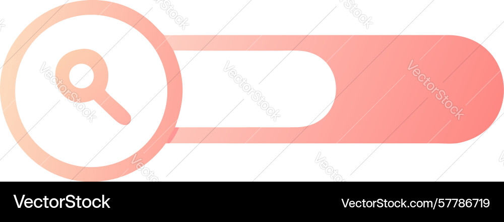 Stylish search bar modern ui with gradient vector image