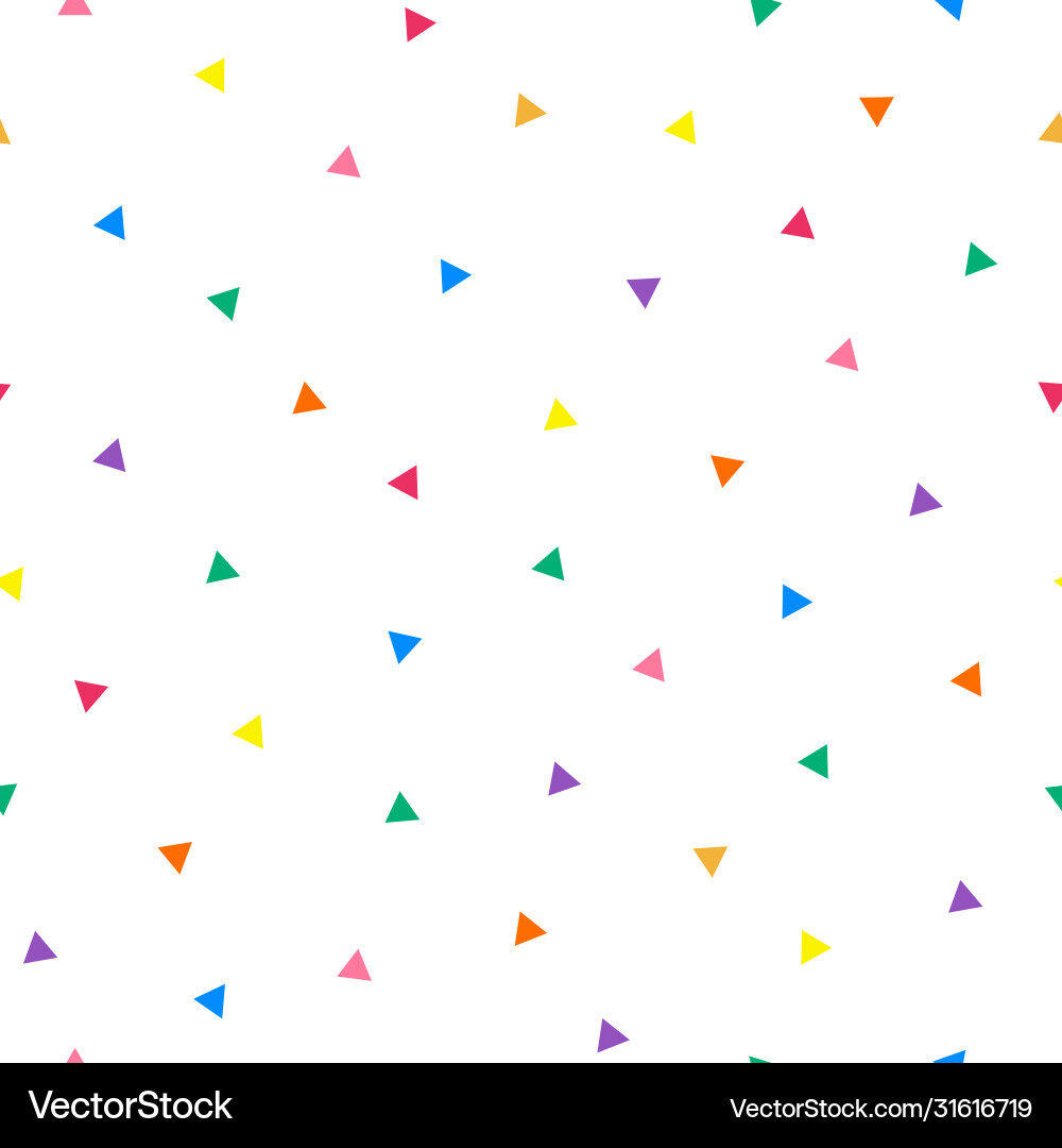 White Geometric Triangle Pattern Vector Image