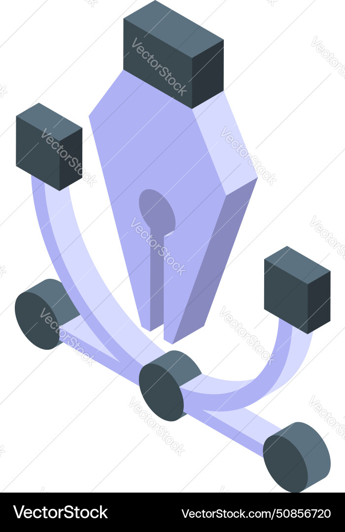 Coder service icon isometric Coder service icon isometric vector image
