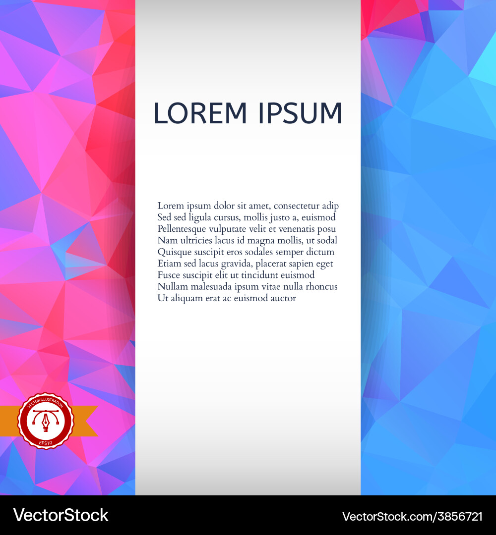 Abstract colorful triangles background Vector Image