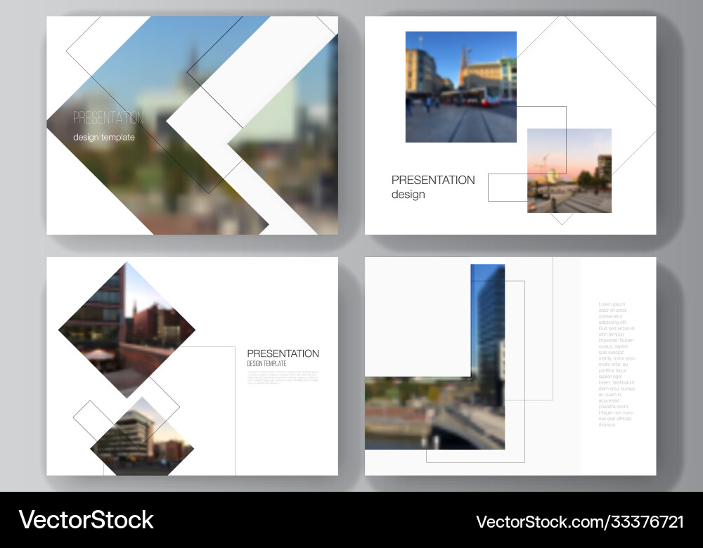 Layout presentation slides design Layout presentation slides design vector image