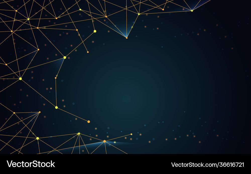 Modern abstract network science connection Modern abstract network science connection vector image
