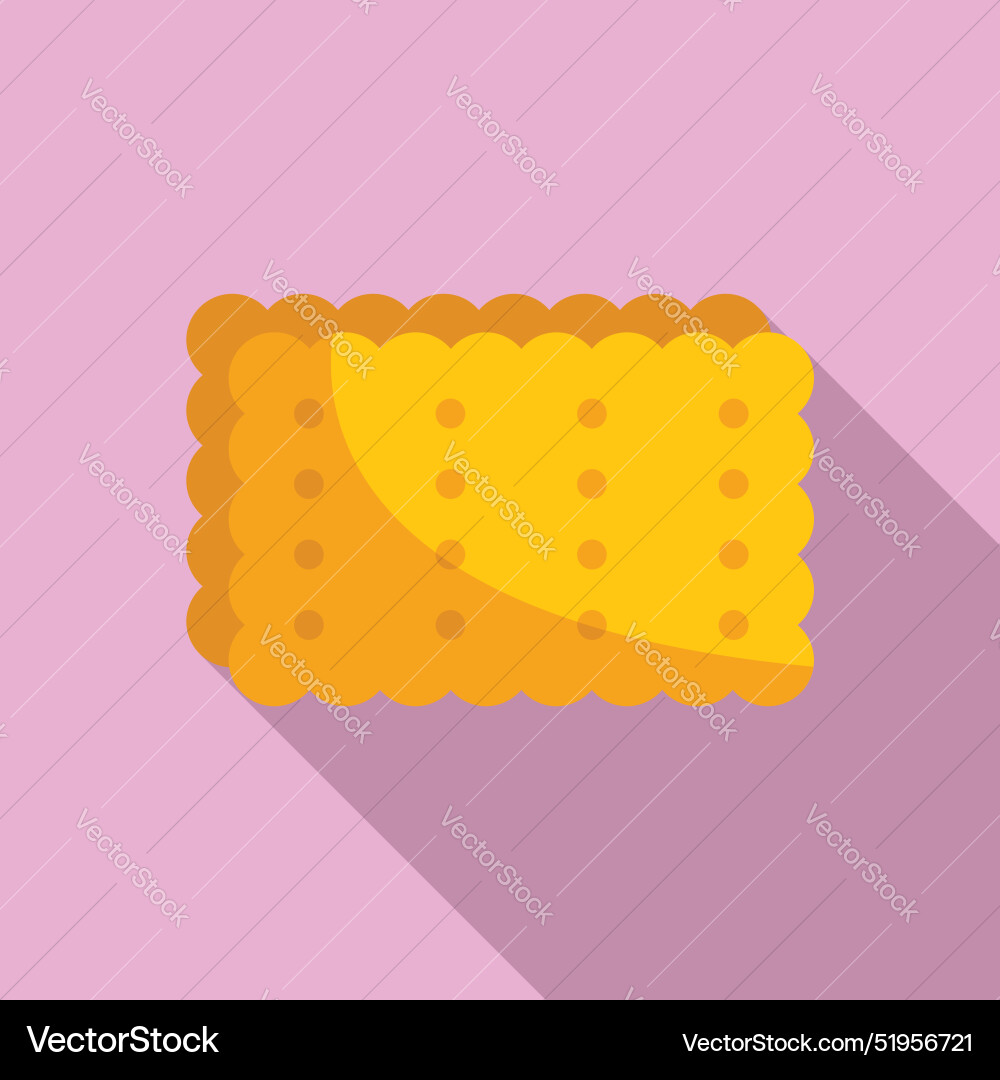 Square cracker showing with holes on top Square cracker showing with holes on top vector image