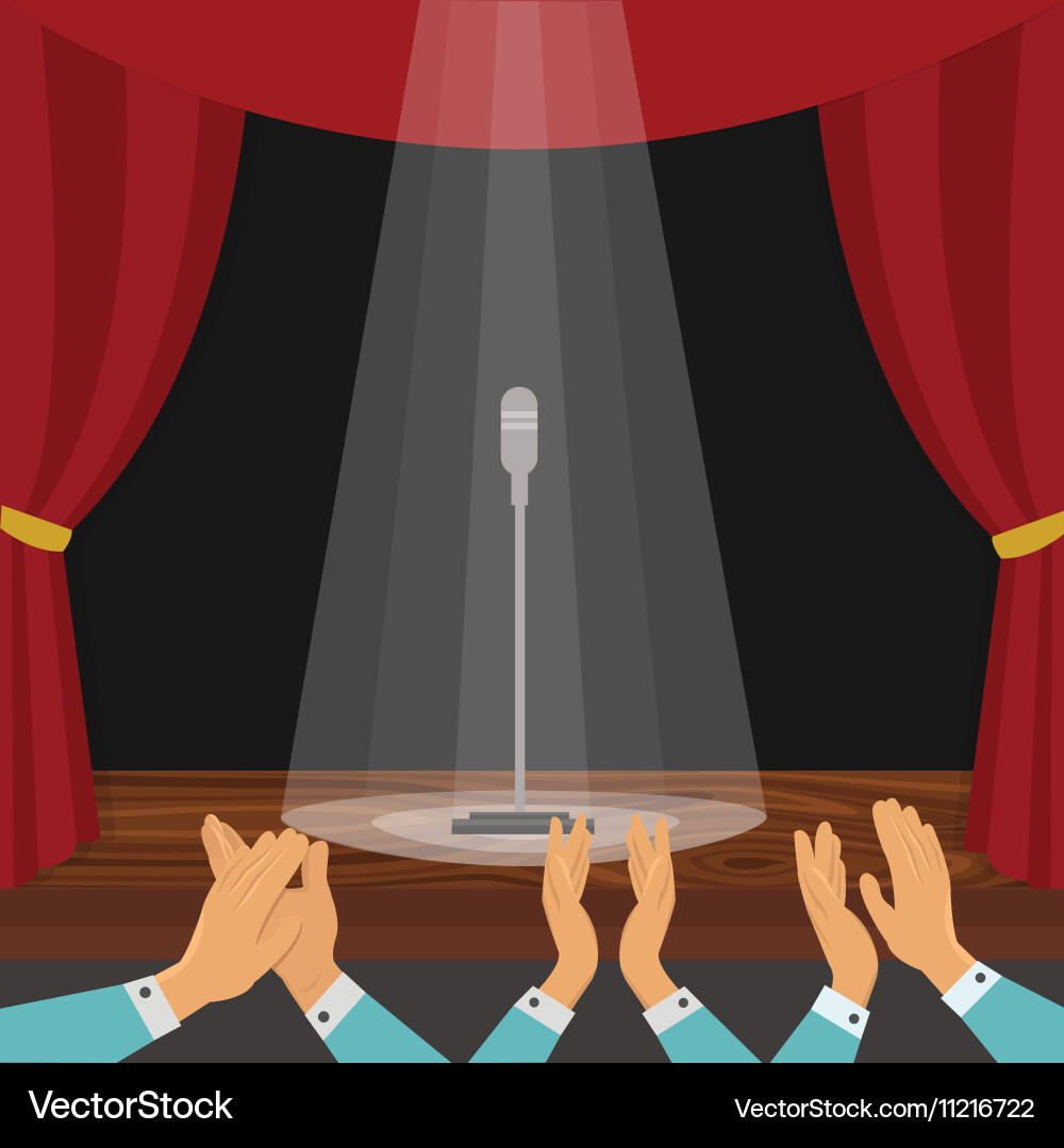 Clapping of spectators vector image