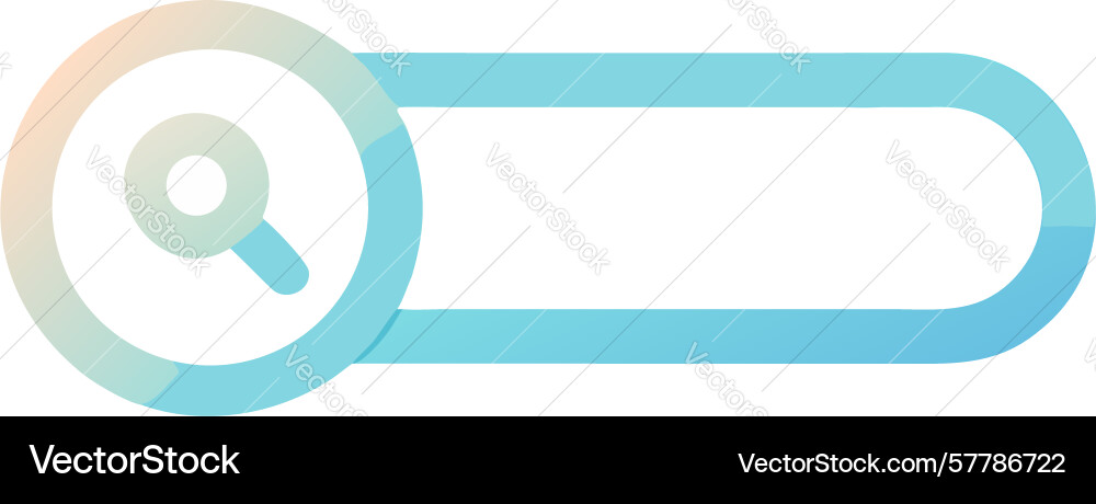 Clean search field modern ui with pastel gradient vector image