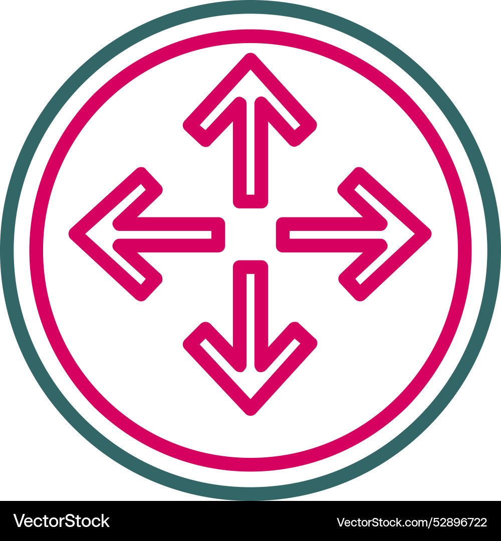 Expand arrow icon design Vector Image