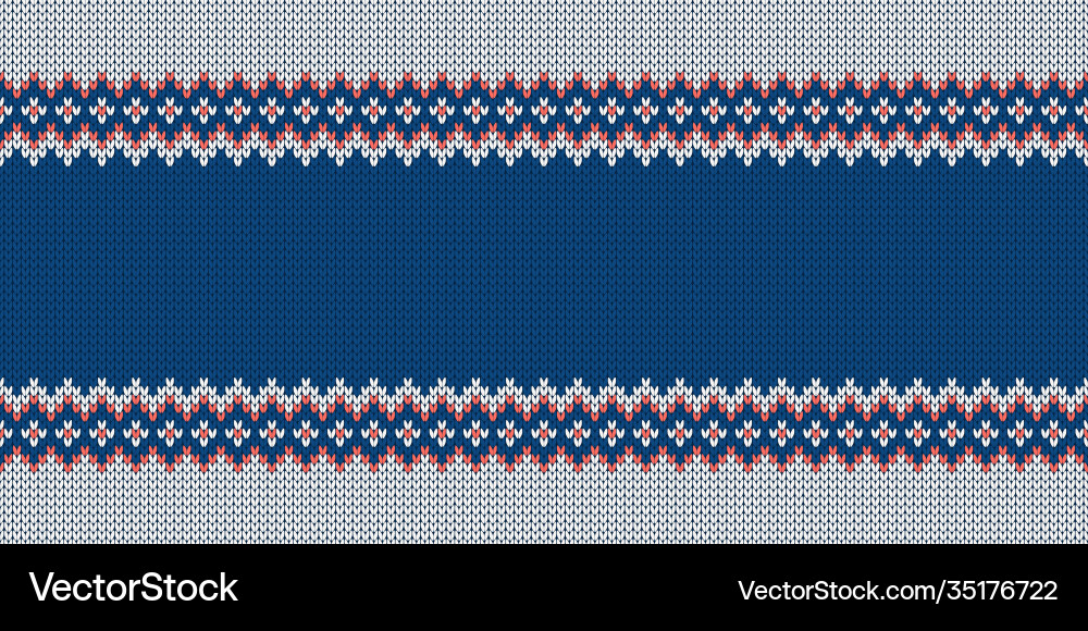 Knitwear template with empty place for text wide Knitwear template with empty place for text wide vector image