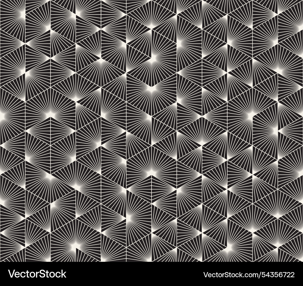 Seamless pattern repeating geometric elements vector image