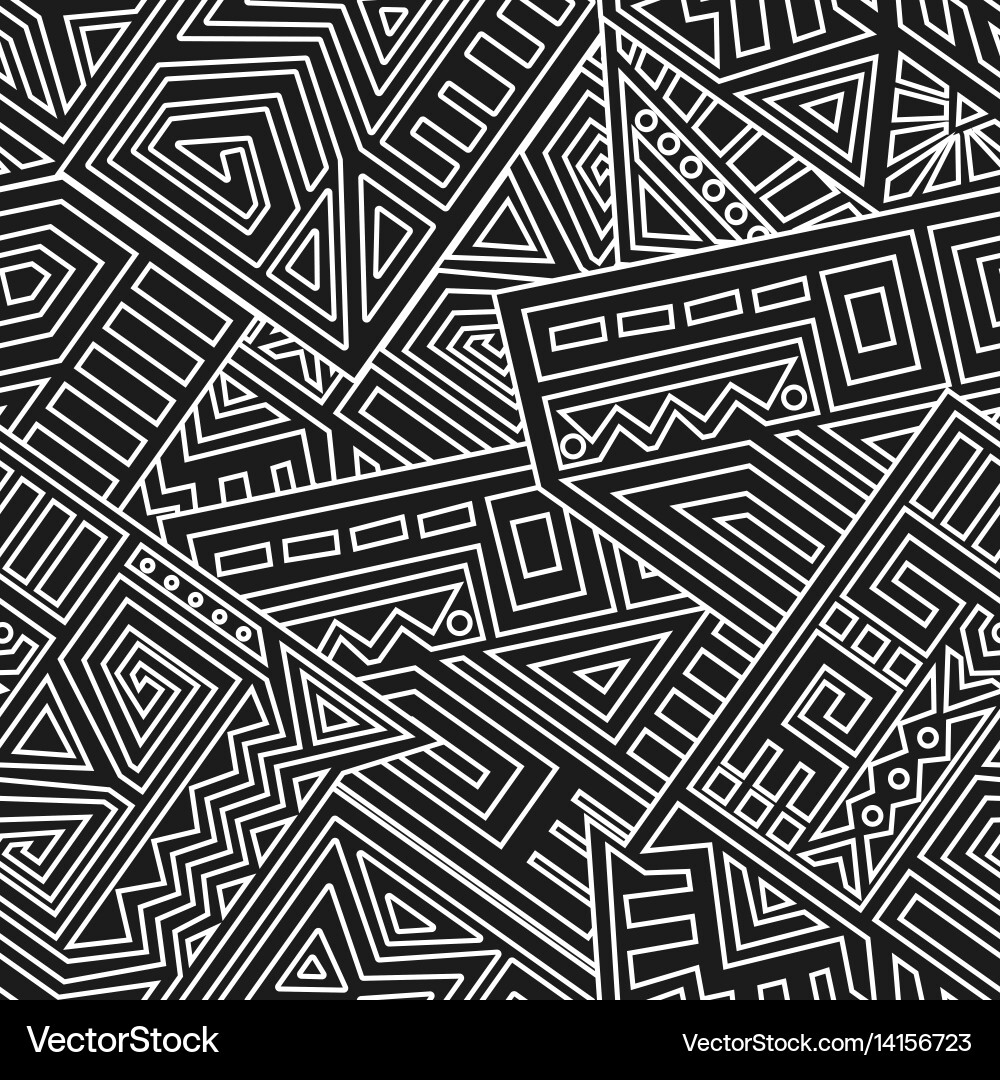 Aztec seamless pattern vector image