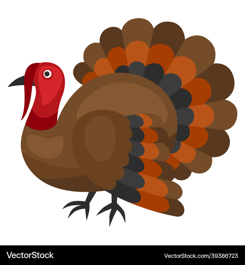 Happy thanksgiving of turkey autumn Happy thanksgiving of turkey autumn vector image