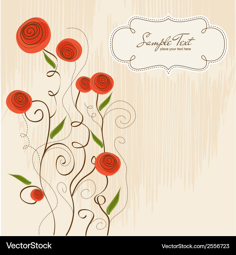 Seamless pattern background with flowers Vector Image
