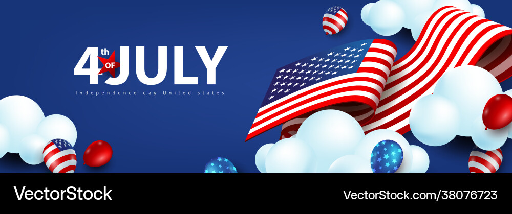 Unabhängigkeitstag usa Feier Banner Unabhängigkeitstag usa Feier Banner vektorbild