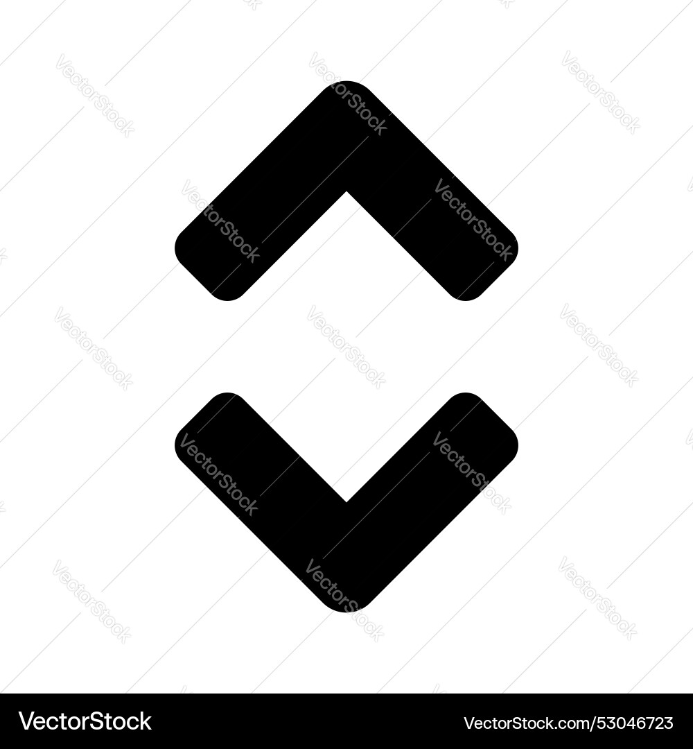 Vertical resize arrows design Vector Image