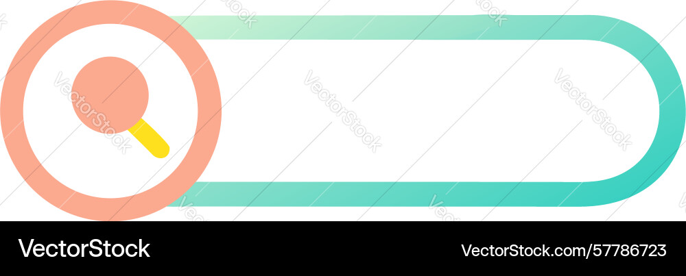 Warme Suche Eingabe ui Element mit Gradient vektorbild