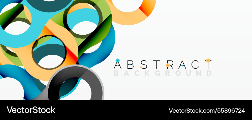 Abstract geometric pattern with interlocking Vector Image