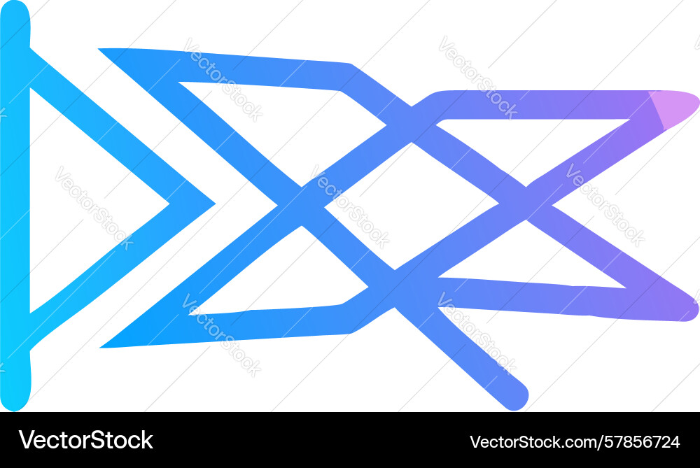 Abstract intersecting lines flag dynamic visual vector image