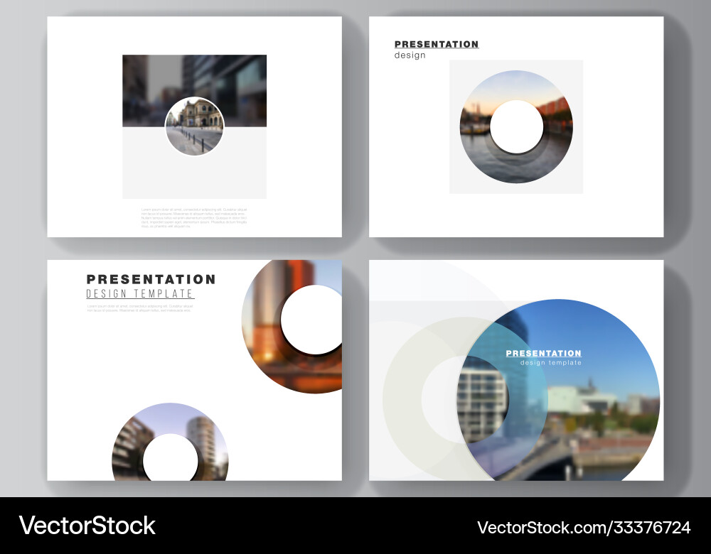 Layout presentation slides design Layout presentation slides design vector image