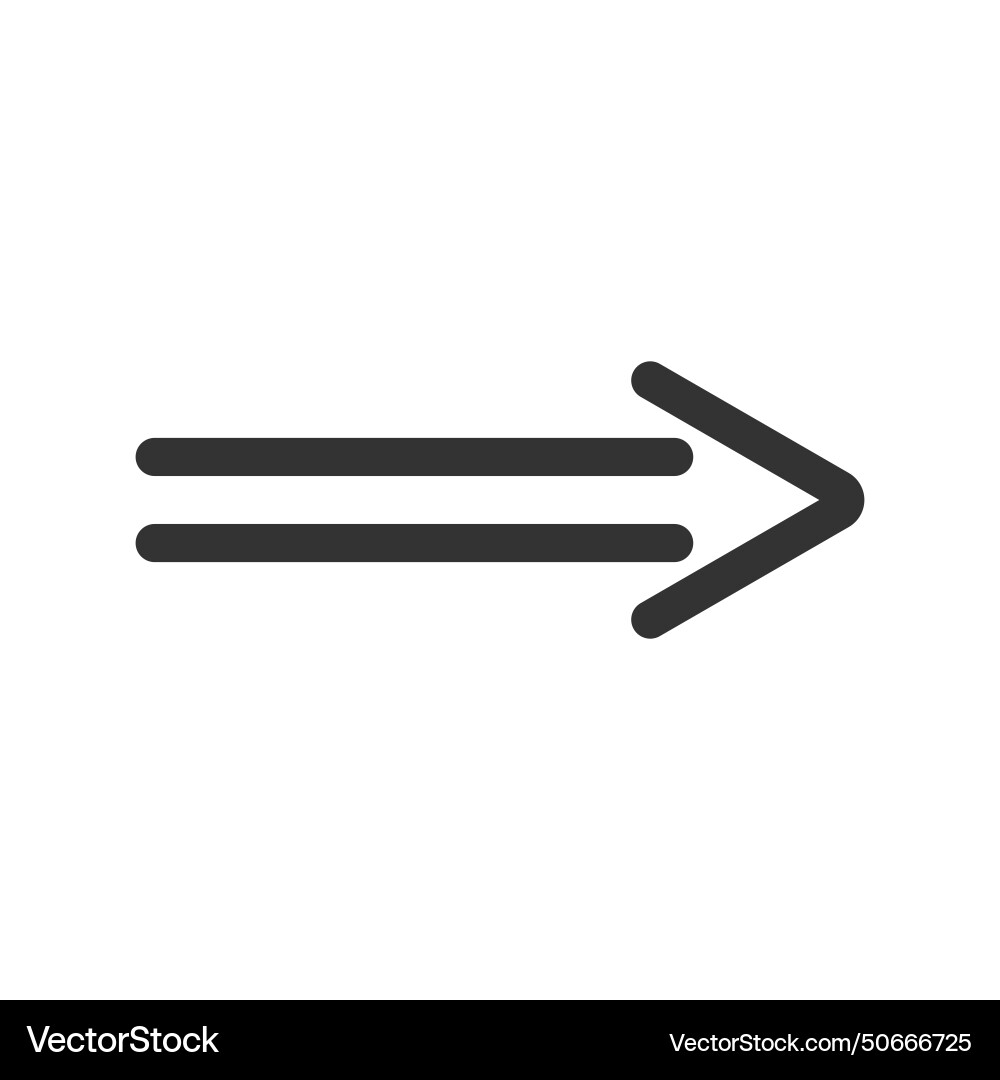 Arrow direction of movement black pointer Arrow direction of movement black pointer vector image