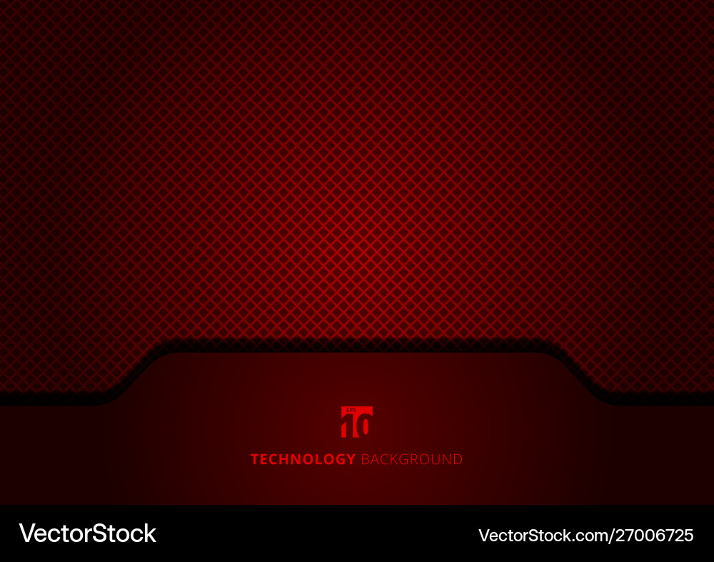 Red Geometric Technology Header Vector Image